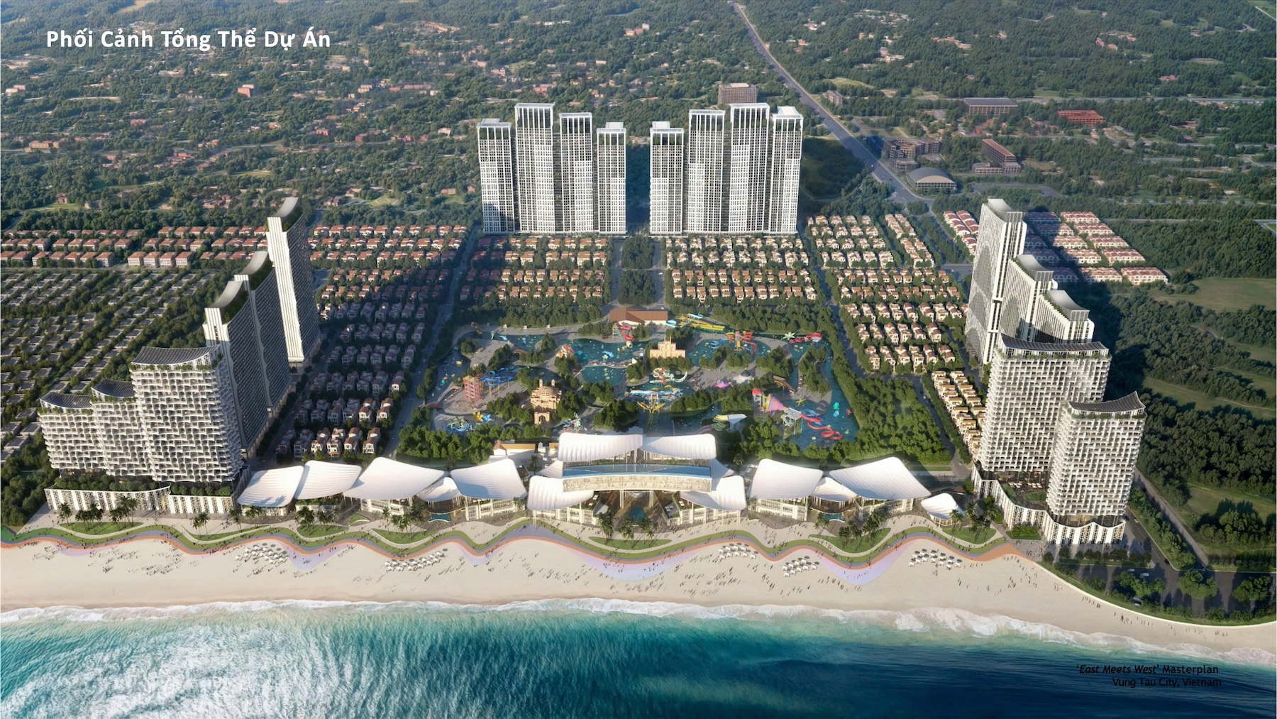 Phối cảnh tổng thể dự án Blanca City Vũng Tàu - Sun Group